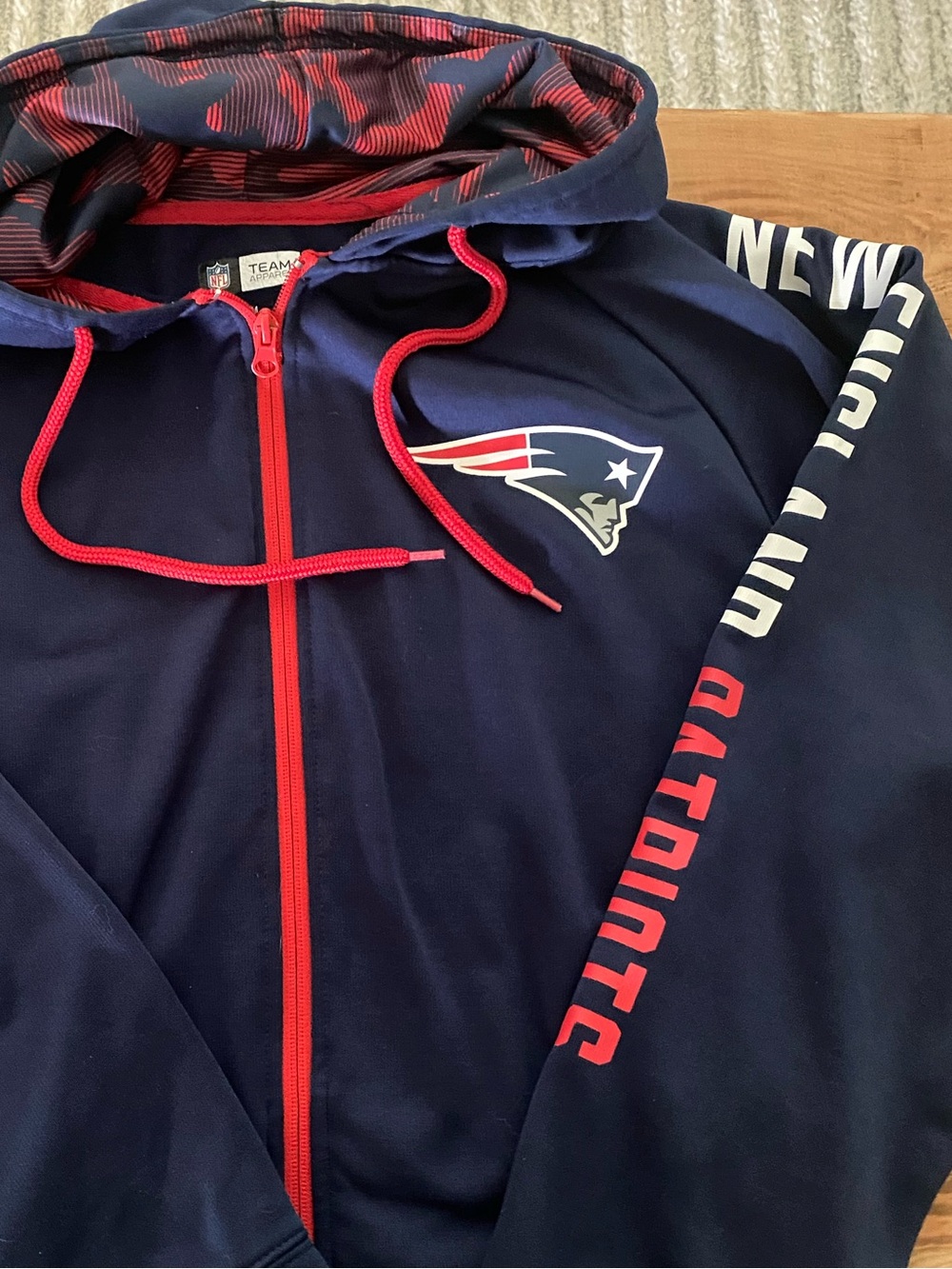 Patriots NFL Zip Up Hoodie